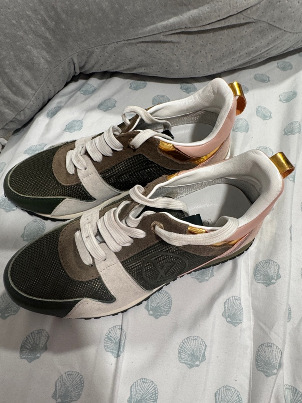 Women Multi-Color Casual Sneakers - Olive, Brown & Pink